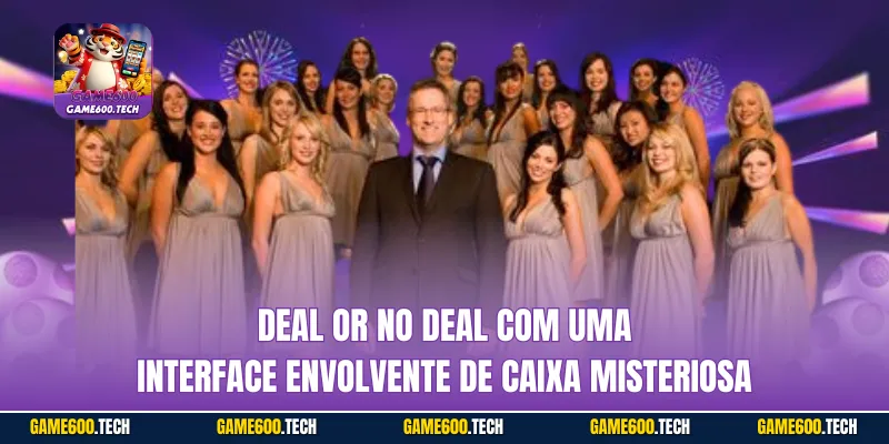 Deal or No Deal com uma interface envolvente de caixa misteriosa
